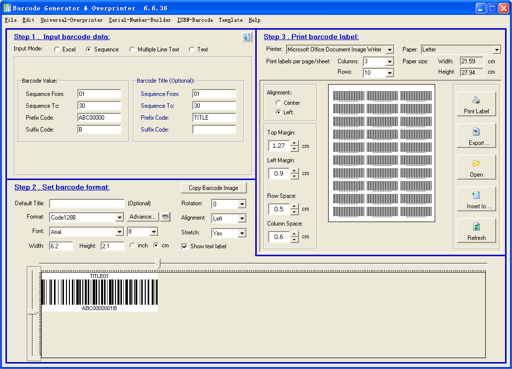 multiple barcode generator